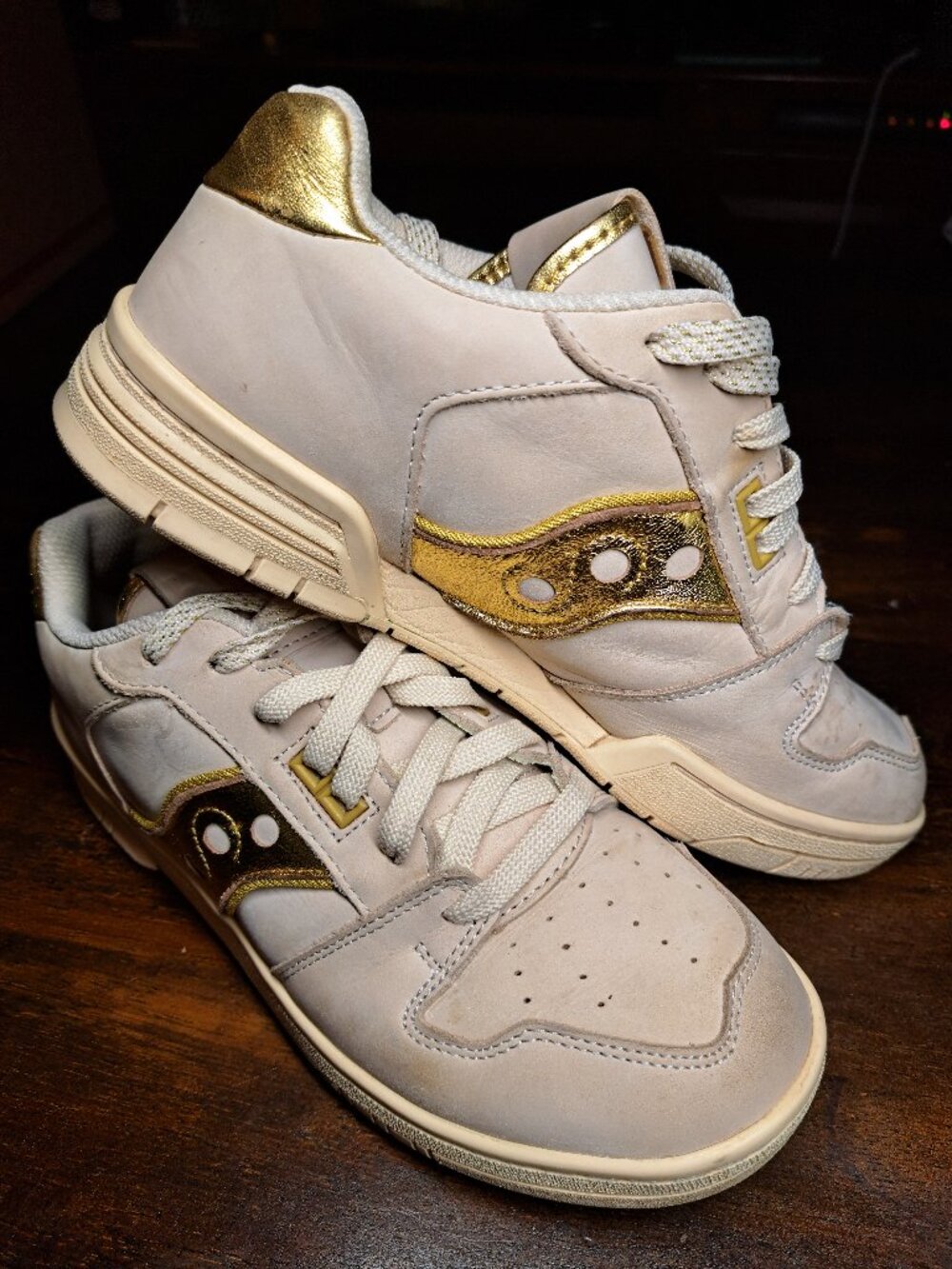 HOMMEWRK BY TRINIDAD JAME$ X SAUCONY SPOT-BILT SONIC LOW - CREAM S70827-2  sz8.5